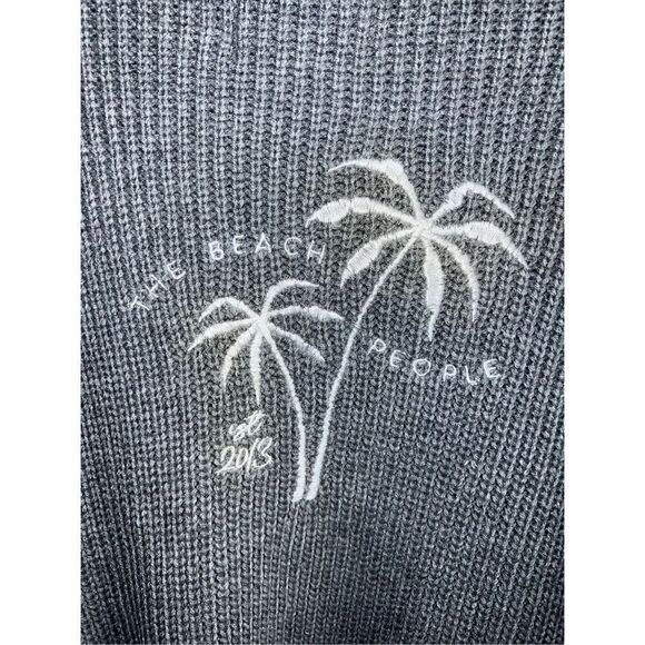 The Beach People Gray Knit Open Cardigan Size M/L - Picture 8 of 10